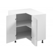 Stūra virtuves skapītis ASPEN D90N, balts